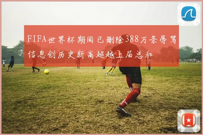 FIFA世界杯期间已删除388万条辱骂信息创历史新高超越上届总和